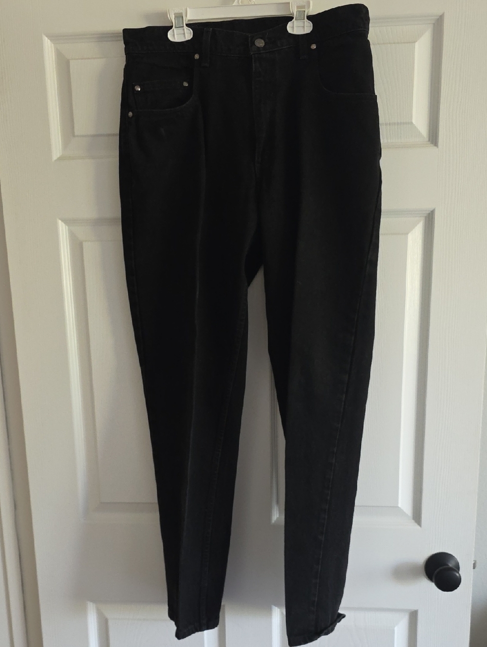 Vintage Levi’s 545 Loose Fit Jeans – Made in USA – Black Denim – 34x32